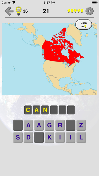 Maps of All Countries Geo-Quiz screenshot 2