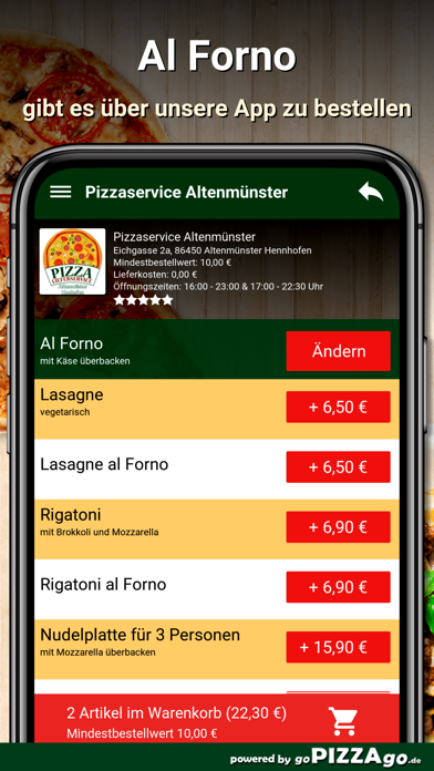Pizzaservice Altenmünster screenshot 2