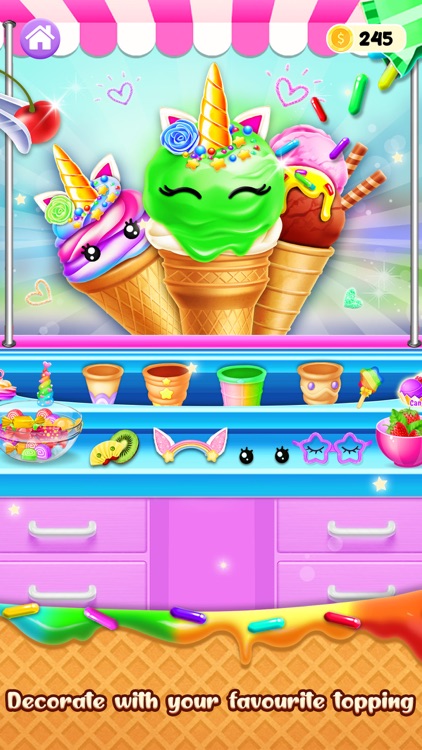 Unicorn Ice Cream Cone Maker screenshot-4