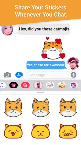 Game screenshot Animated CAT HEADS Stickers hack