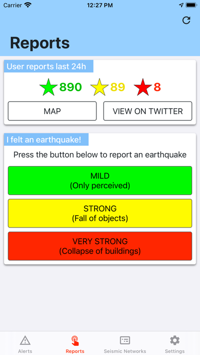 Earthquake Network screenshot