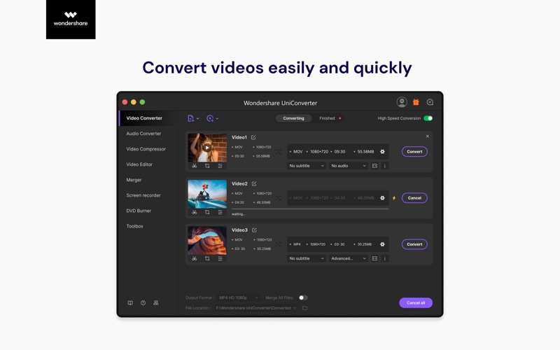 UniConverter- Video Converter скриншот программы 1