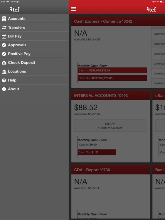 TCF Bank Business for iPad