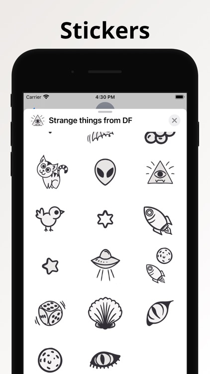 Strange things stickers emoji