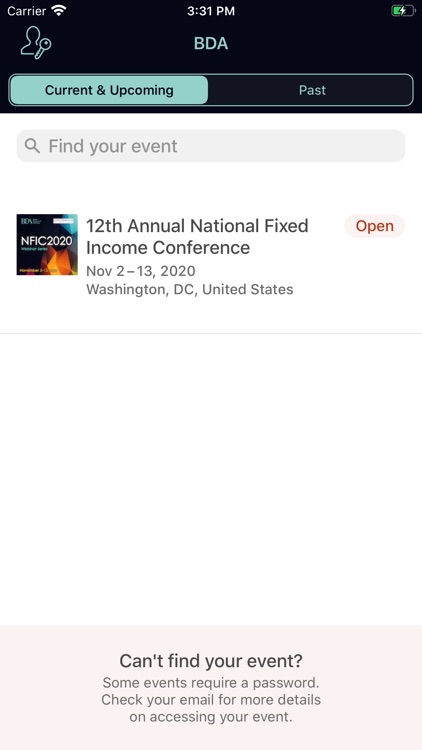 BDA's National FI Conf App