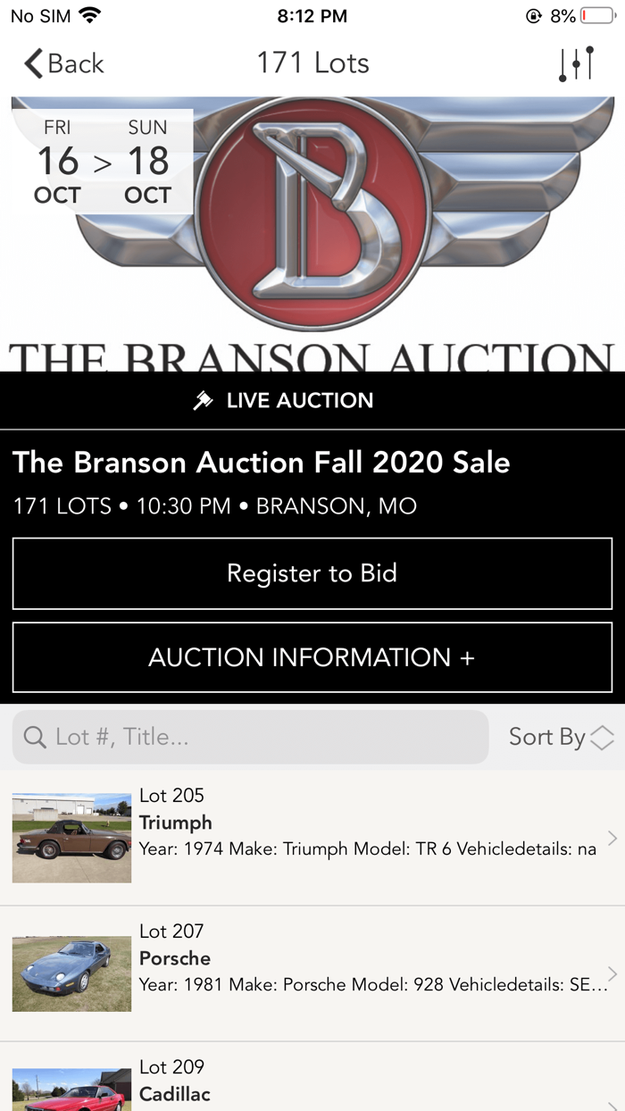 The Branson Auction