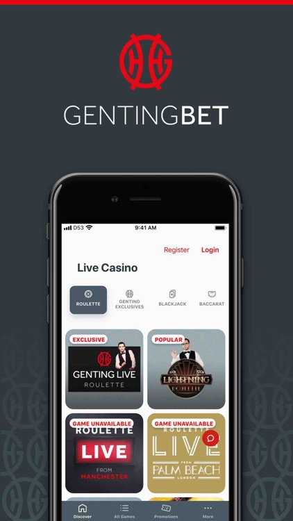 GentingBet Live Casino Games