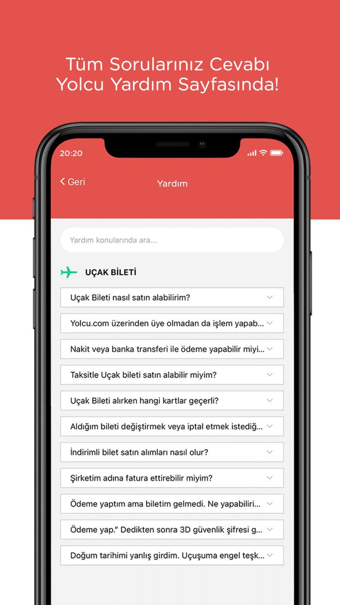 Yolcu - Uçak ve Otobüs  Bileti