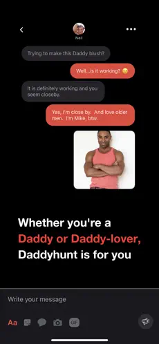 Captura 4 Daddyhunt: chat de Gay y citas iphone