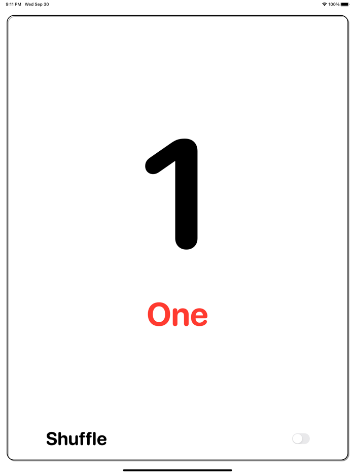 Numbers 1 - 25 Flash Cards Set