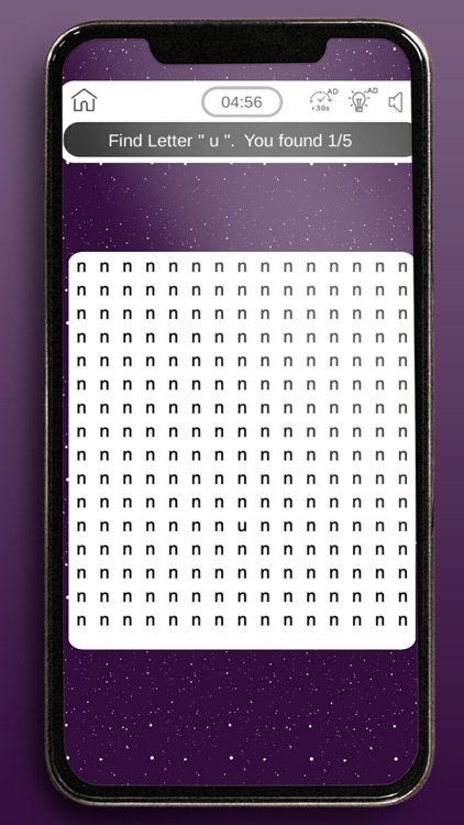 Find The Letter - Brain Game