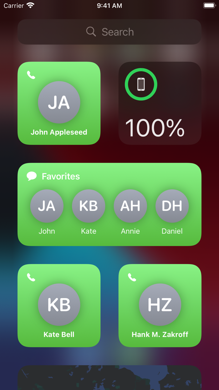 Favorites Widgetizer