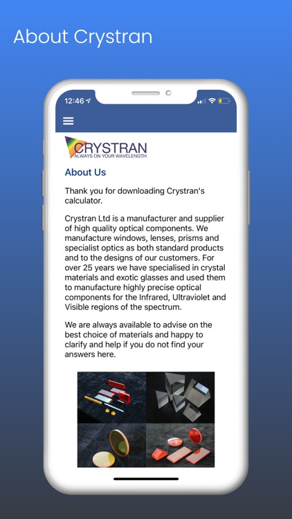 Crystran Optics Guide