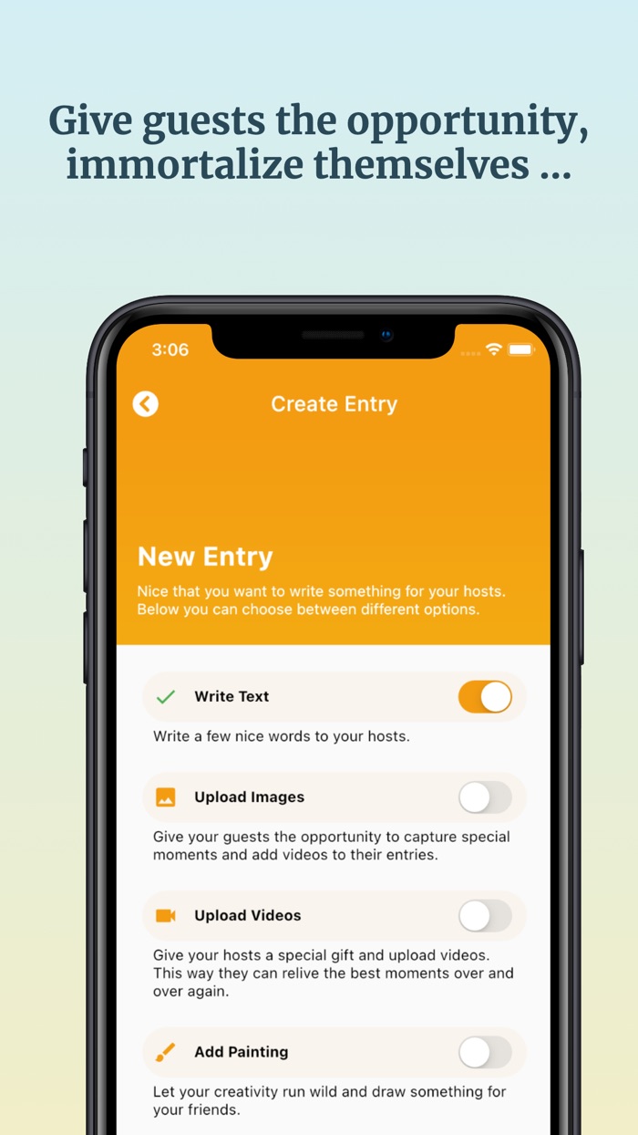 Take Part - Virtual Guestbook