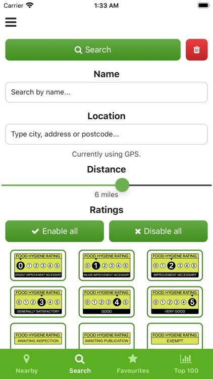 My Food Hygiene Ratings