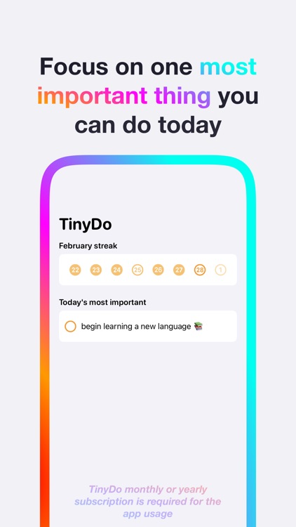 TinyDo - One task today