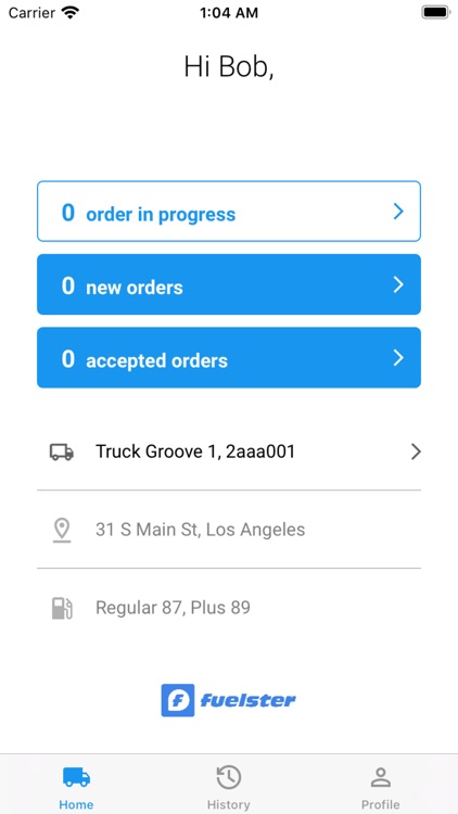 Fuelster Truck App for drivers