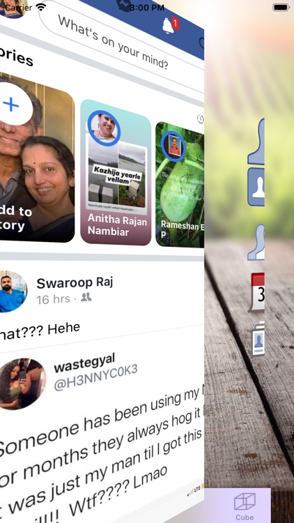 3D FaceCube for Facebook screenshot-3