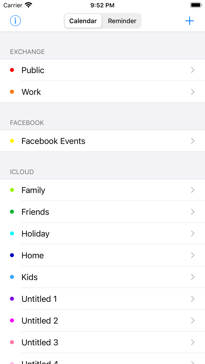 Calendar Color Picker