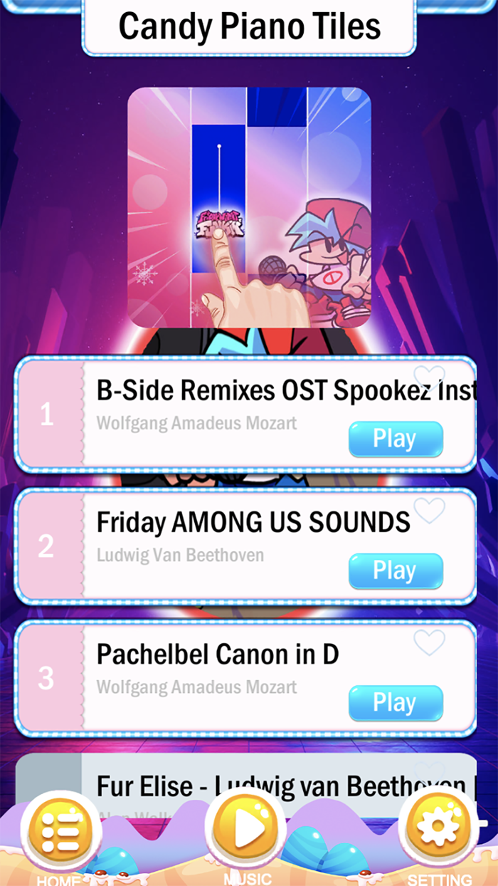 Friday Night Funkin Piano Tile