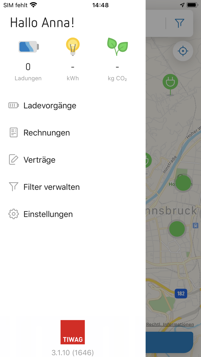 TIWAG E-Mobility App