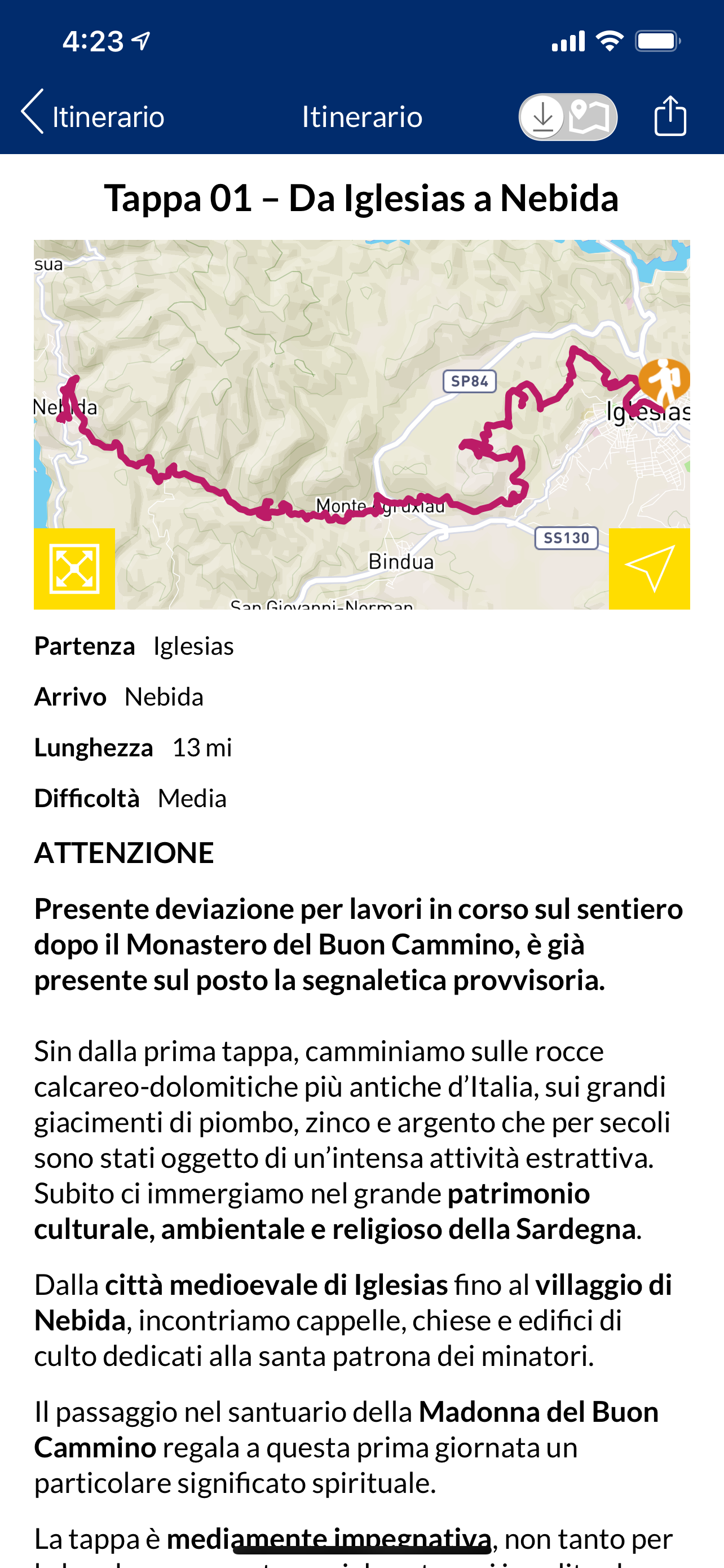 Cammino di Santa Barbara screenshot 4