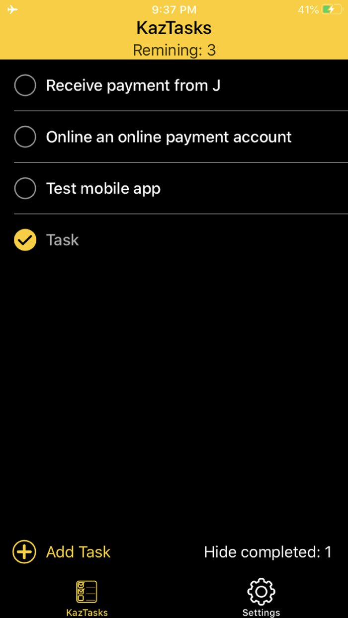 KazTasks - Secure Tasks