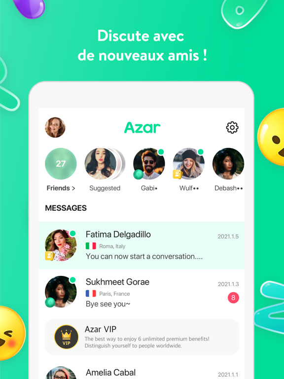 Azar: Chat vidéo en live Azar: Chat vidéo en live