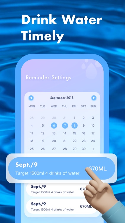 Daily water-water tracker APP screenshot-3