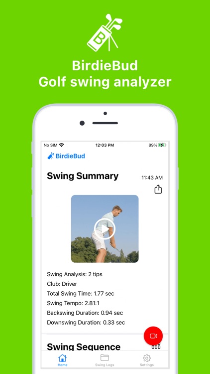 BirdieBud - Golf Swing Coach screenshot-0