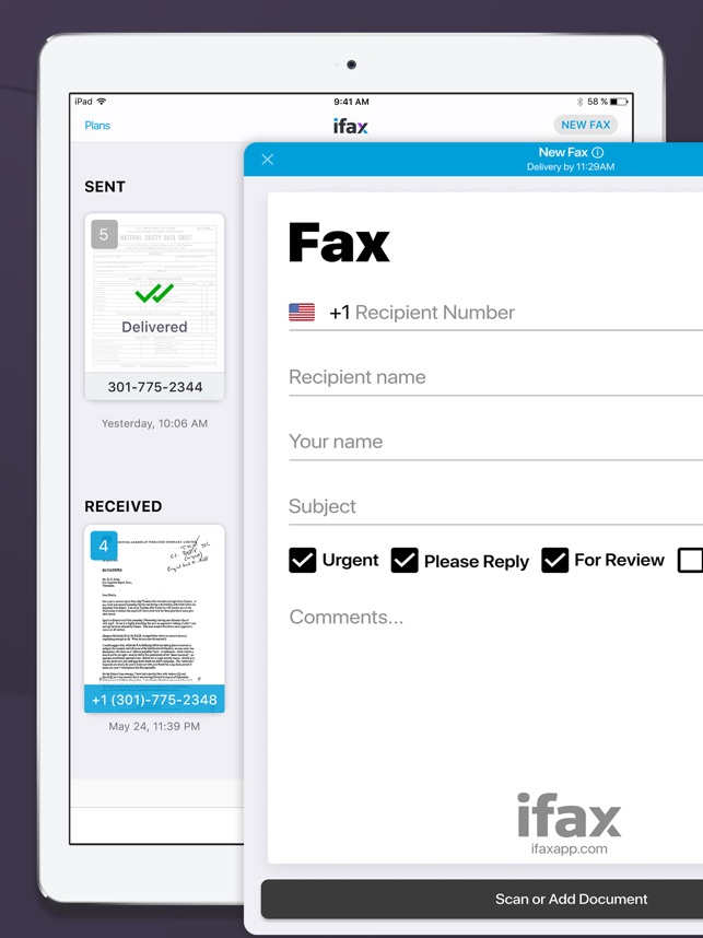 Ifax Fax From Iphone Ad Free Im App Store