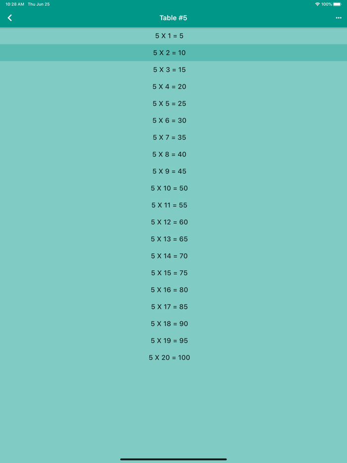 Audible Math Tables Pro
