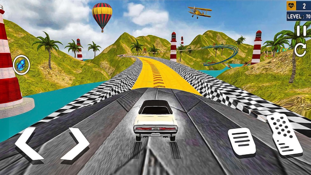 mega ramp car racing game