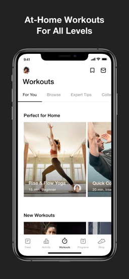 Nike Training Club app screenshot