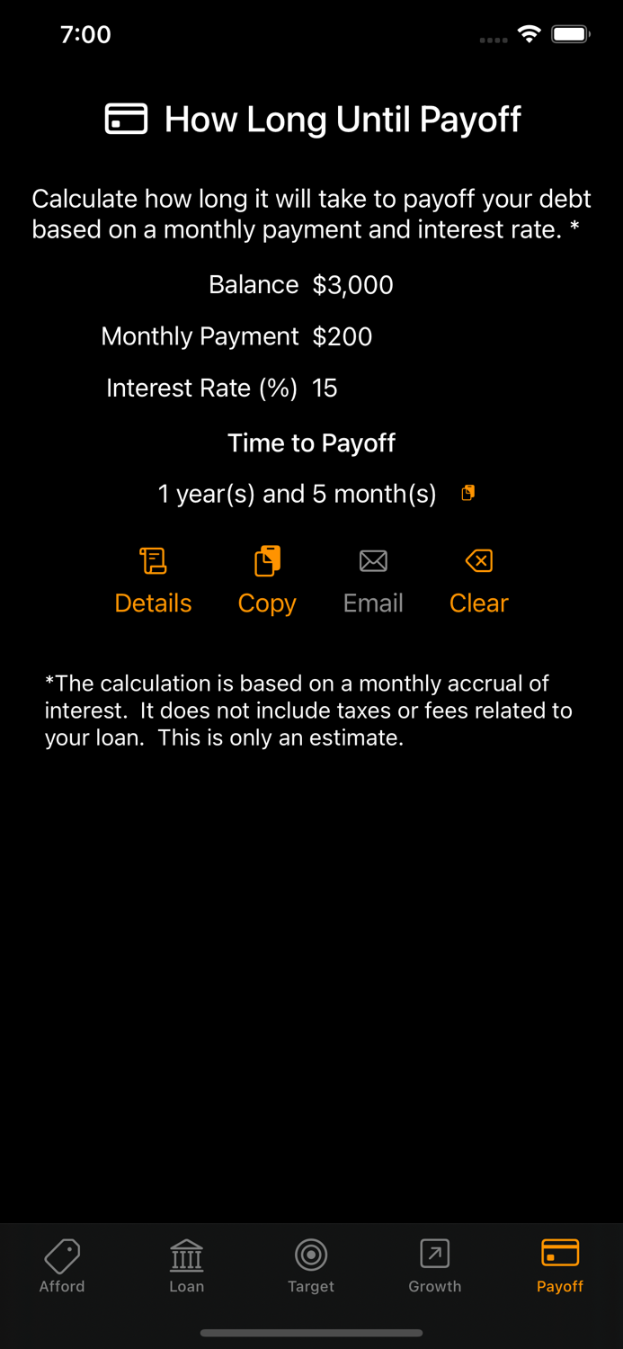 Affordability Calculator Etc