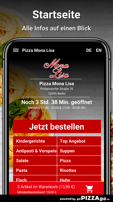 Pizza Mona Lisa Berlin Screenshot