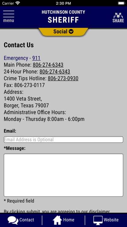 Hutchinson County TX Sheriff screenshot-3