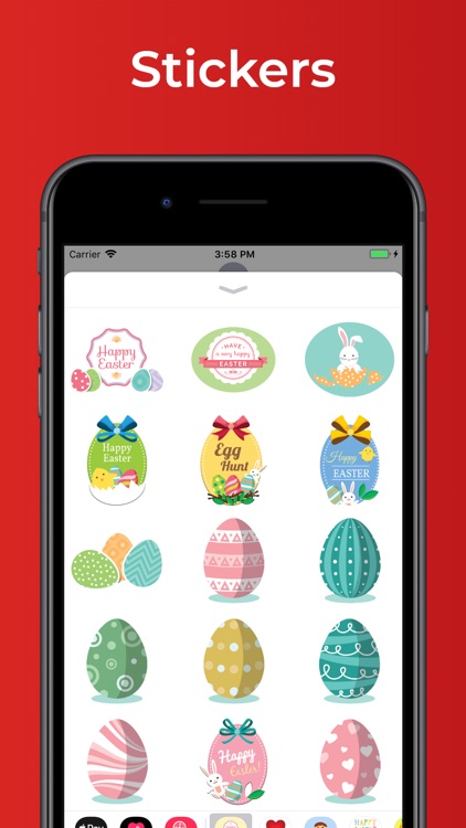 Happy Easter stickers & emoji