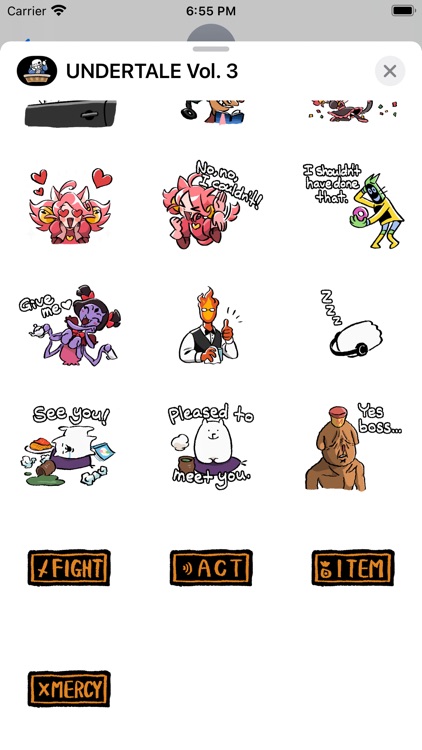 UNDERTALE Stickers Vol. 3