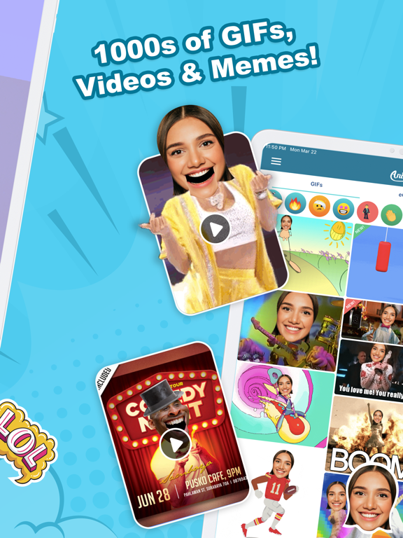 Animate Me - Funny Movie Maker with Moving Pictures, Animated Face Masks and Quotes screenshot
