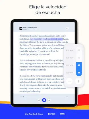 Captura 1 Speechify - Audio Text Reader iphone
