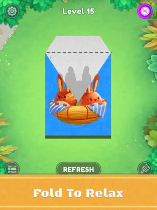 Captura de Pantalla 2 Paper Folding Puzzle Game iphone