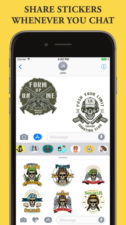 Skeleton Army Stickers screenshot-3