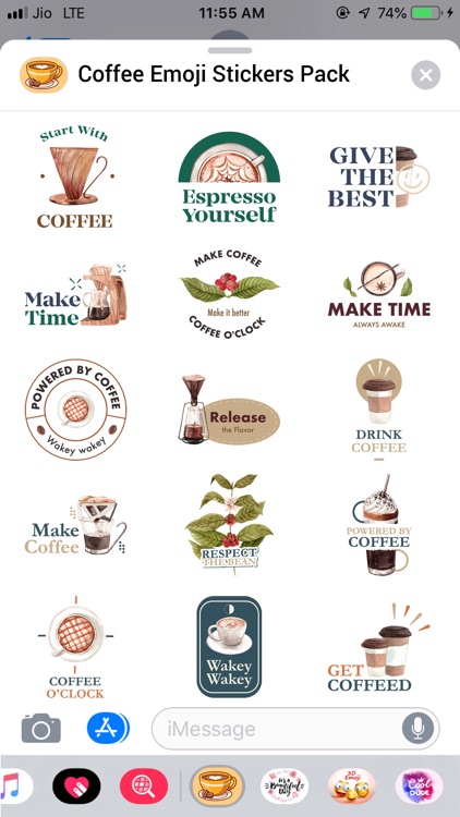 Coffee Puns Coffe Emojis screenshot-1