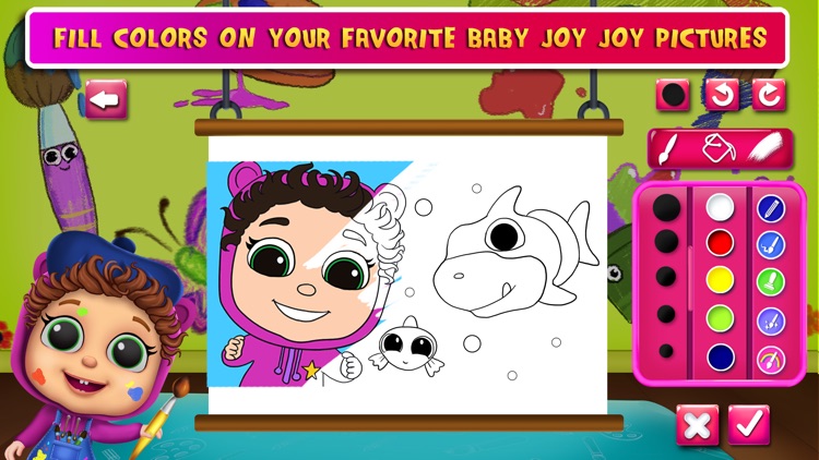 Joy Joy Drawing, Coloring Art by SkyVibe