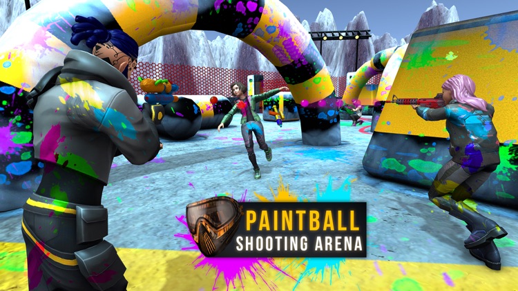 Arena Paint Ball Shooting 3D screenshot-4