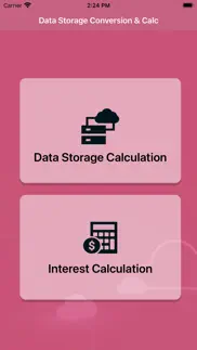 data storage conversion & calc iphone screenshot 2