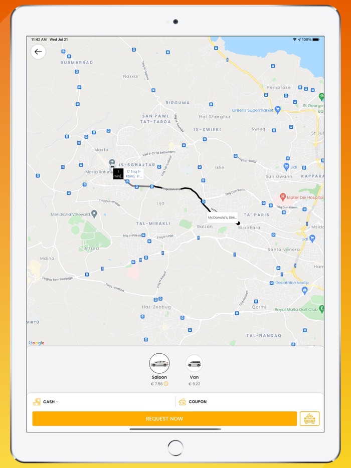 Malta Taxi App