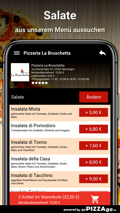 Pizzeria La Bruschetta Metzing screenshot 5