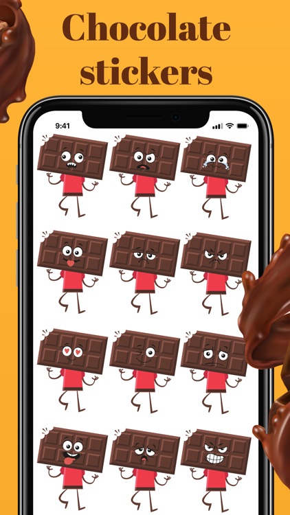 Animated Chocolate Stickers